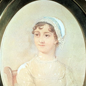 Portrait of Jane Austen (1775-1817) (w / c on paper)