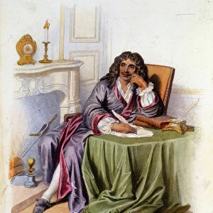 Portrait of Jean-Baptiste Poquelin dit Moliere, French playwright and actor (1622-1673