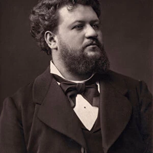 Portrait of Jean Lassalle (1847-1909), French baritone. Photoglyptie Goupil
