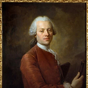 Portrait of Jean the Round of Alembert (1717 - 1783) painting by Louis Tocque