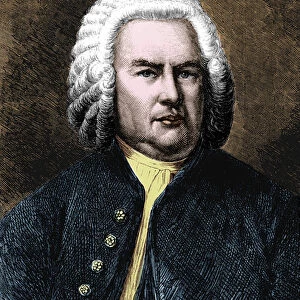 Portrait of Jean Sebastien Bach (Johann Sebastian Bach, 1685-1750)