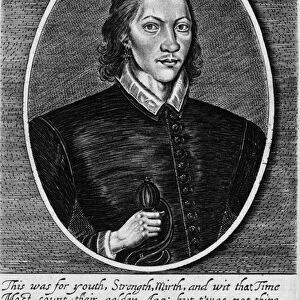 Portrait of John Donne, dated 1591, frontispiece to The Poems of John Donne