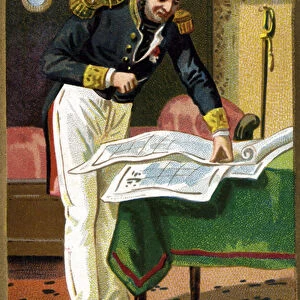Portrait of Jules Sebastien Cesar Dumont d Urville (1790 - 1842) French navigator