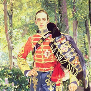 Portrait of King Alfonso XIII (1886-1941) wearing the uniform of the Hussars, 1907