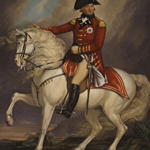Portrait of King George III (colour litho)