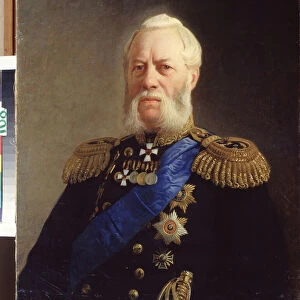"Portrait de l amiral Alexander Panfilov (1808-1874)"Peinture de Nikolai Nikolayevich Ge (Gay) (1831-1894) 1871 State Central Navy Museum Saint Petersbourg