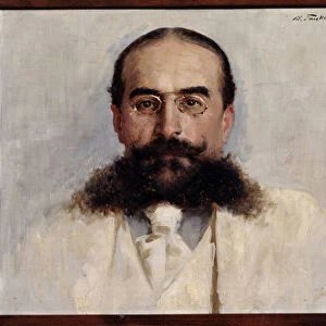 Portrait de l ecrivain, pedagogue et dramaturge Vladimir Nemirovich Dachenko (1858-1943) (Portrait of the writer, pedagogue, and playwright Vladimir I. Nemirovich-Danchenko)