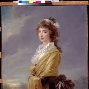 Portrait de la comtesse Elisabeth von Thun Hohenstein (1764-1806) - Peinture de Heinrich Friedrich Fueger (1751-1818), huile sur toile, 1787, 118x88 cm - Portrait of Countess Elisabeth von Thun-Hohenstein