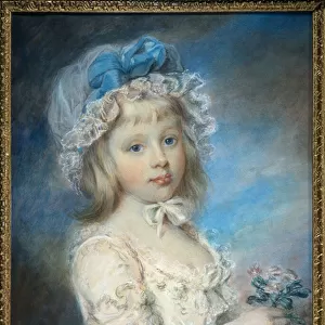 Portrait of Lady Georgiana Cavendish (w / c & chalk on paper)