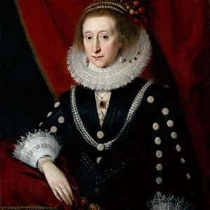 Portrait of a Lady thought to be Lucy Harington (oil on canvas)