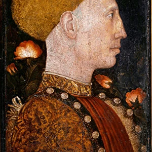 Portrait of Lionel d Este (Leonello d Este) (Lionello) (1407-1450)