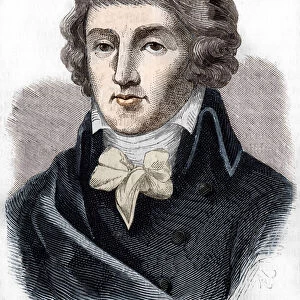 Portrait of Louis Antoine Saint - Just (Saint-Just) (1767-1794), French politician
