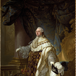 Portrait of Louis XVI with the dress of coronation, c. 1781 (oil on canvas)