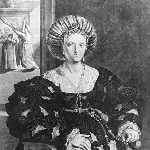 Portrait of Lucrezia Borgia (1480-1519) (engraving)