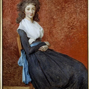 Portrait of Madame Charles Louis Trudaine (1769-1802) Painting by Jacques Louis David
