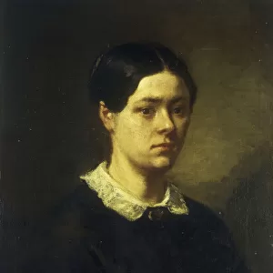 Portrait of Madame J. F. Millet, c. 1844 (oil on canvas)
