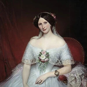 Portrait of Madame Pouchet She is the wife of the doctor Archimede Pouchet