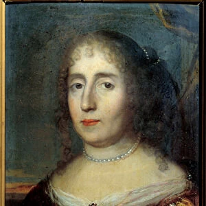 Portrait of Madame de Scudery (or Madeleine de Scuderi (1607 - 1701)