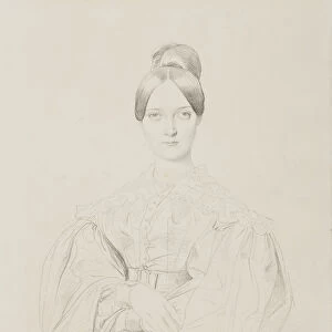 Portrait of Madame Thiers, 1834 (pencil on paper)