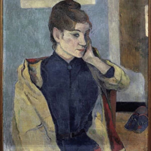 Portrait of Madeleine Bernard (1871-1895) - Painting by Paul Gauguin (1848-1903)