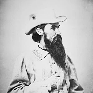 Portrait of Major General William Mahone (b / w litho)