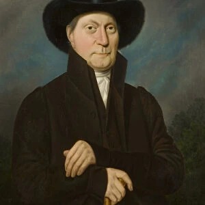 Portrait of a Man in a Beaver Hat, 1835 (oil on canvas)