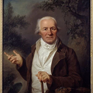 Portrait of Man Painting of the German School. 18th century Brest, Museum of Fine Arts