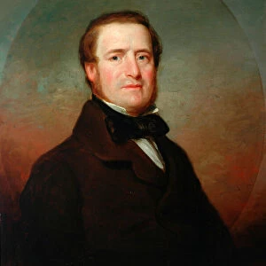 Portrait of a Man (possibly a member of the Butterfield family) (oil on canvas)