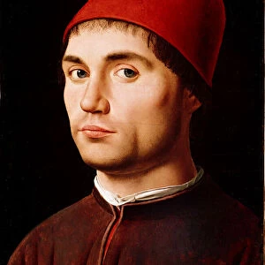 Portrait of Man or Self Portrait Painting of Antonello di Antonio dit Antonello da