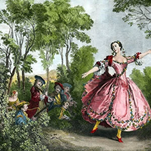 Portrait of Marie Anne de Cupius de Camargo dit La Camargo (1710-1770
