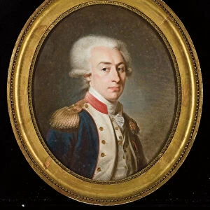 Portrait of Marquis de La Fayette (pastel on paper)