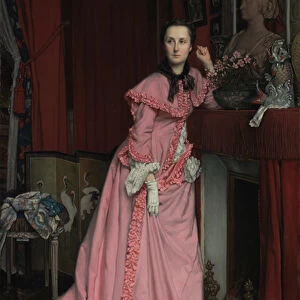 Portrait of the Marquise de Miramon, nee, Therese Feuillant, 1866 (oil on canvas)