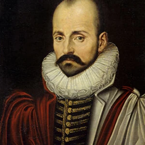 Portrait of Michel Eyquem de Montaigne (1533-1592), French humanist philosopher