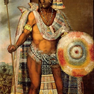 Portrait of Montezuma II (oil on canvas)