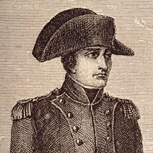 Portrait of Napoleon Bonaparte (1769-1821) (engraving) (detail of 102368)