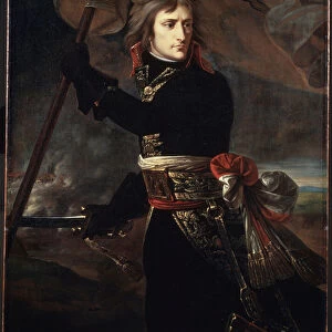 "Portrait de Napoleon Bonaparte (1769 - 1821) au pont d Arcole le 16 novembre 1796"Peinture de Antoine Jean Gros (1771-1835), 1797 Dim. 134x104 cm Musee de l ermitage, Saint Petersbourg