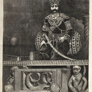 Portrait of Nasser Ed Din (1831-1896), Shah of Persia (Iran)