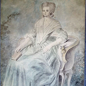 Portrait of Olympe de Gouges (widow Aubry also known as Marie Gouze) (Madame Aubry