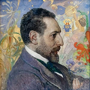 Portrait of Oskar Levertin, 1906 (oil on canvas)