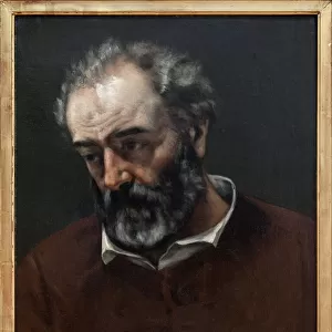 Portrait of Paul Chenavard (1807-1895), French painter, Painting by Gustave Courbet (1819-1877). Photography, KIM Youngtae, Lyon, Musee des Beaux Arts de Lyon