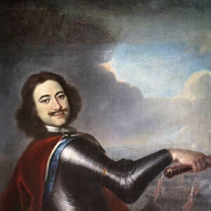 Portrait of Peter I the Great (1672-1725) Painting by Ivan Nikitin (Nikitin
