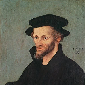 Portrait of Philipp Melanchthon (1497-1560) 1543 (oil on panel)