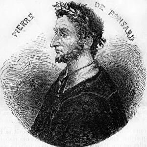 Portrait of Pierre de Ronsard, poet (1524-1585). In "