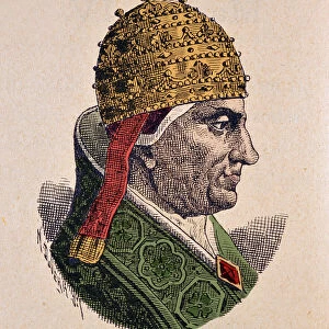 Portrait of the Pope Honorius IV (Onorio) (1285-1287), 1898