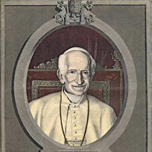Portrait of Pope Leon XIII, in "Le Petit Parisien", 19 / 07 / 1903 (engraving)