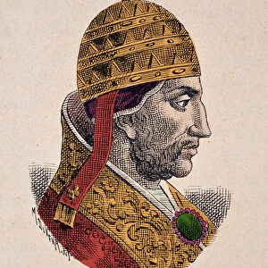 Portrait of the Pope Nicolas III (Nicola, Nicholas or Nicolo or Niccolo or Nicolaus