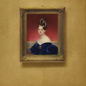 Portrait of Princess Louise Amelie of Baden (colour litho)