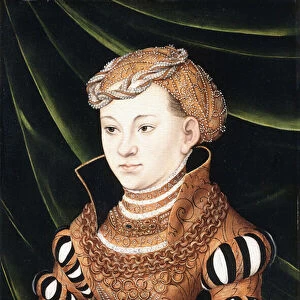 Portrait of Princess Margaret von Sachsen (1518-1535), small three-quarter length