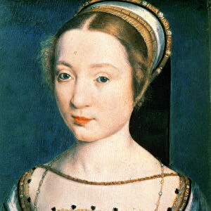 Portrait of Queen Claude (1499-1524) (oil on panel)
