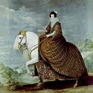 Portrait of Queen Isabella of Bourbon on horseback, 1629-35 (oil on canvas)